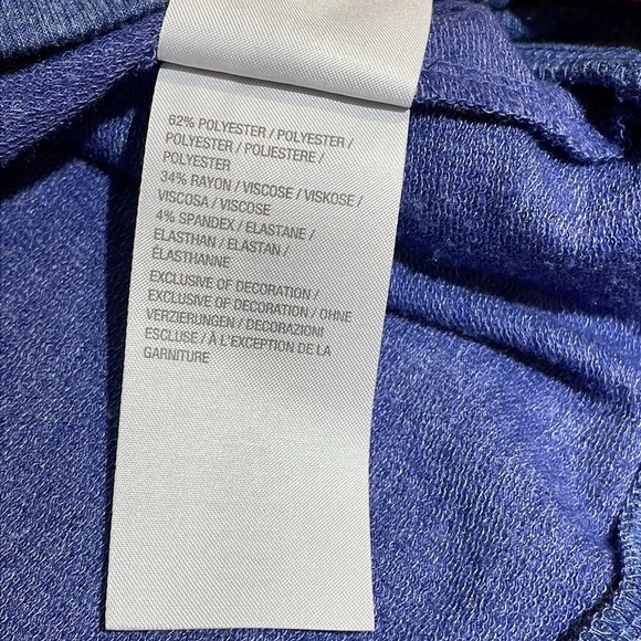 LOGO Lounge purple blue size Medium sweatshirt kangaroo pocket with lace detail - Picture 9 of 11